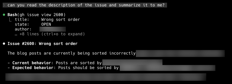 Leyendo la descripción del issue Leyendo la descripción del issue